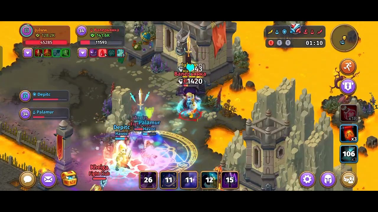 Skylore Havoc Guild Arena party