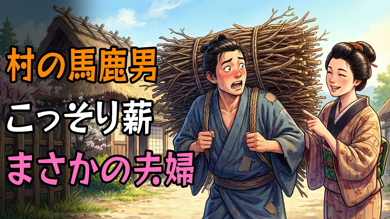 毎夜、貧しい未亡人の家に「薪」を置き続けた馬鹿な男。その正体が明かされた時、二人は結ばれた | 野談 | 伝説 | 昔話 | 説話 | 民話