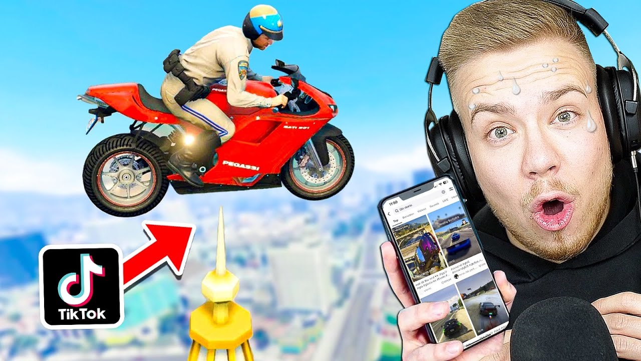 VIRALE GTA 5 STUNTS auf TIK TOK NACHMACHEN 9.0