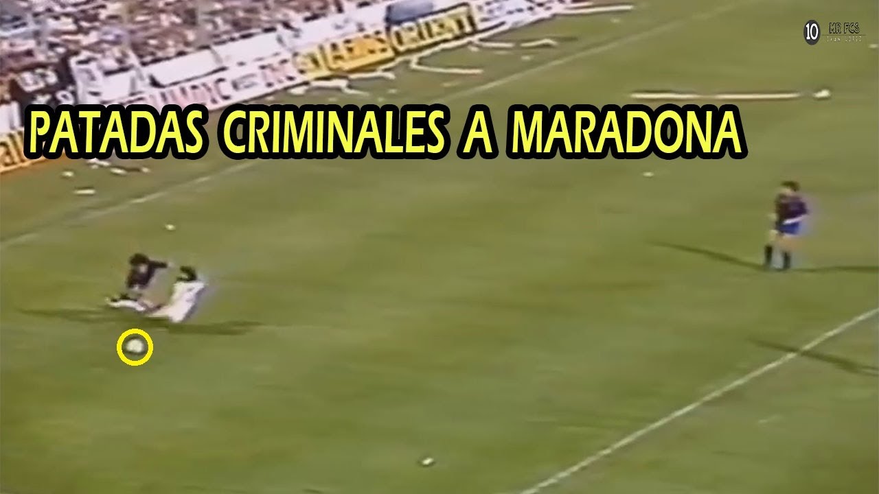 30 Patadas a Diego Maradona de las que Ya No estan Permitidas