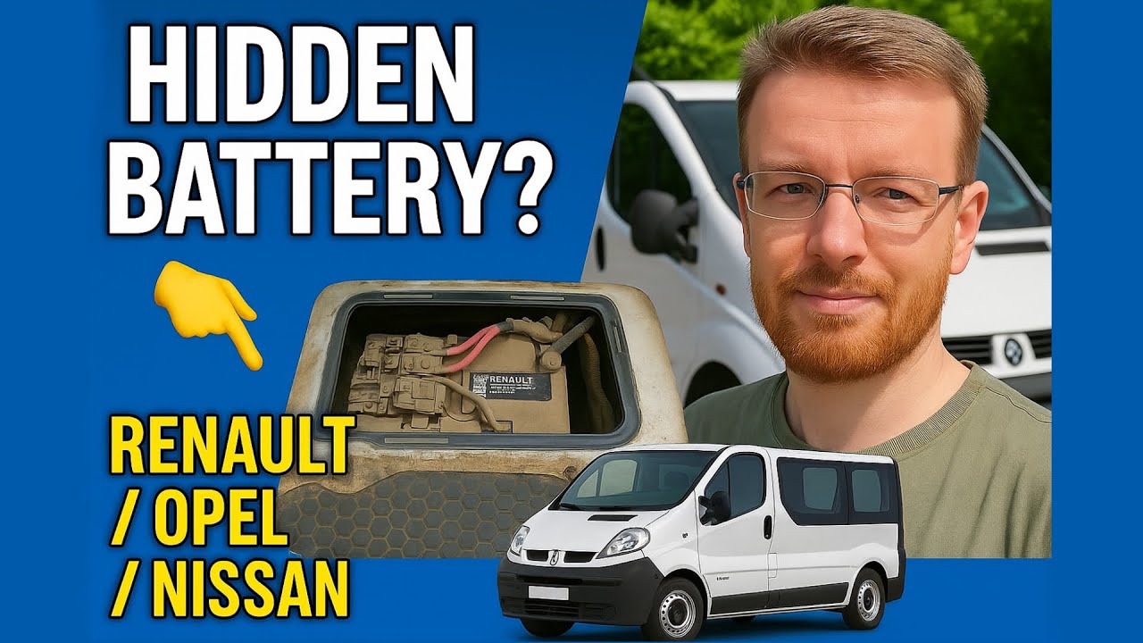 Расположение аккумулятора + прикуривание / замена — Renault Trafic, Opel Vivaro, Nissan Primastar