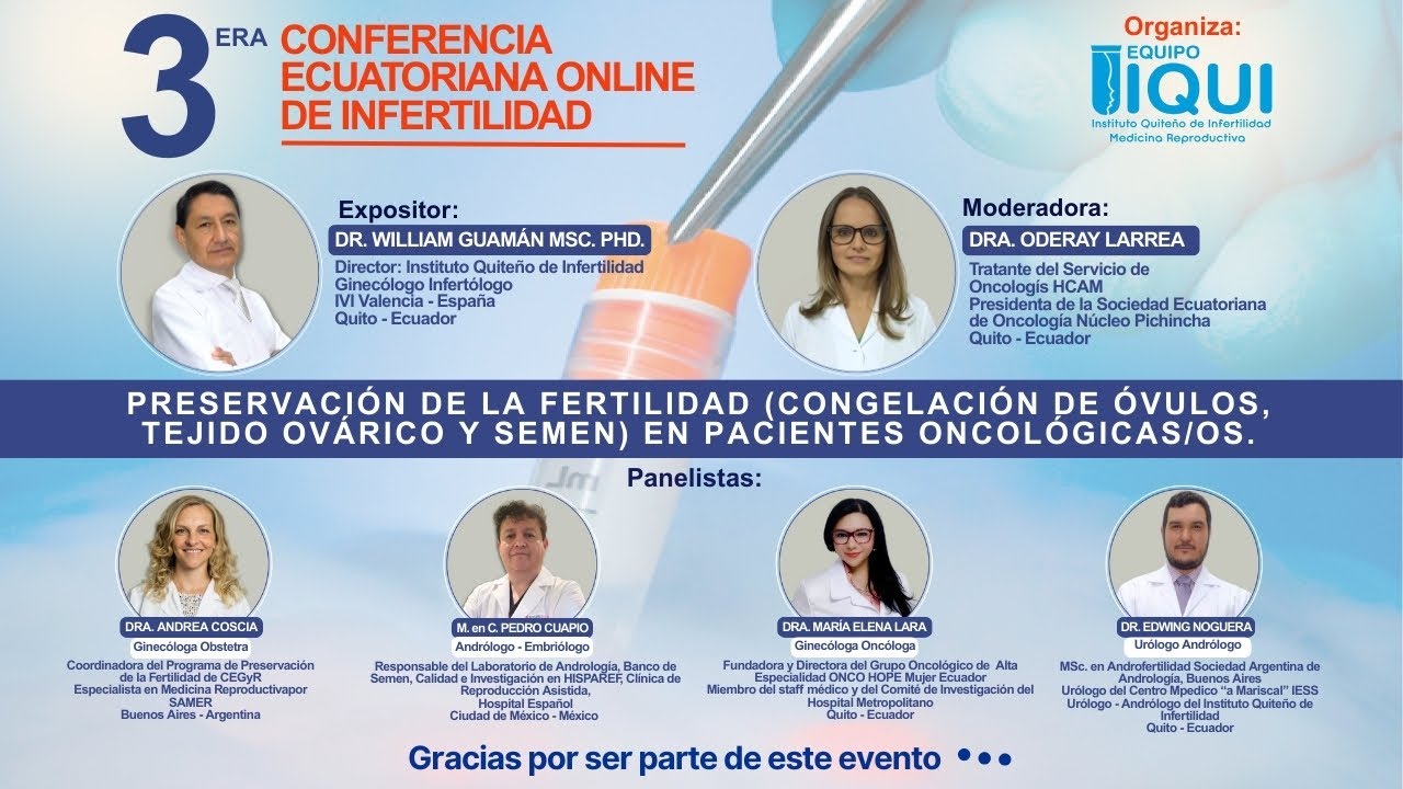 3era CONFERENCIA ECUATORIANA ONLINE DE INFERTILIDA