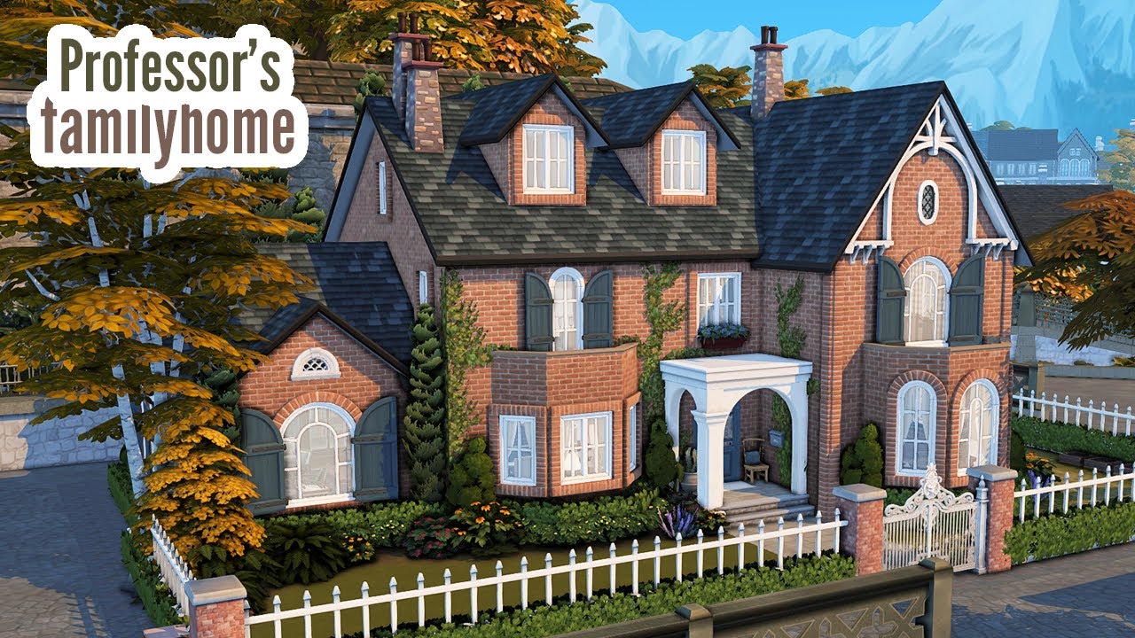 professor's family home \\ The Sims 4 CC speed build