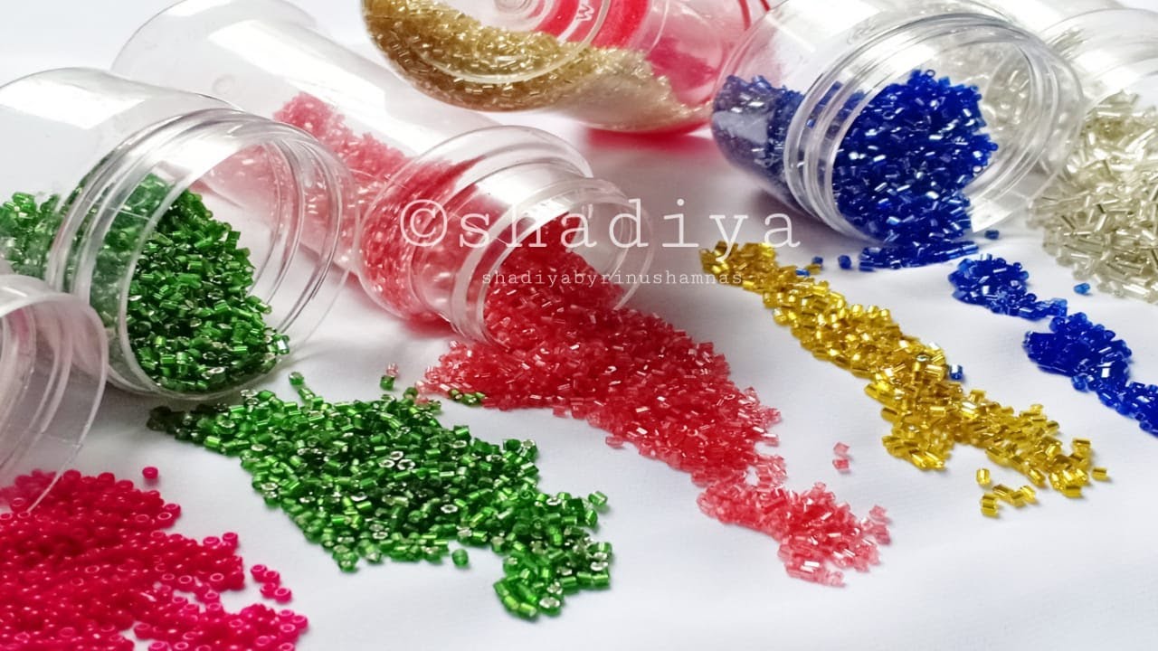hand embroidery basics| beads and stones using for hand embroidery