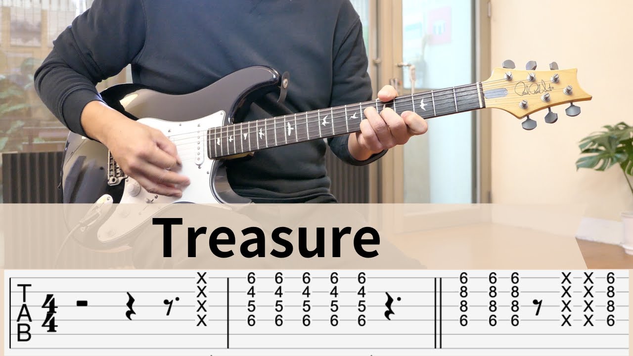 【TAB】Bruno Mars | Treasure | Rhythm Guitar
