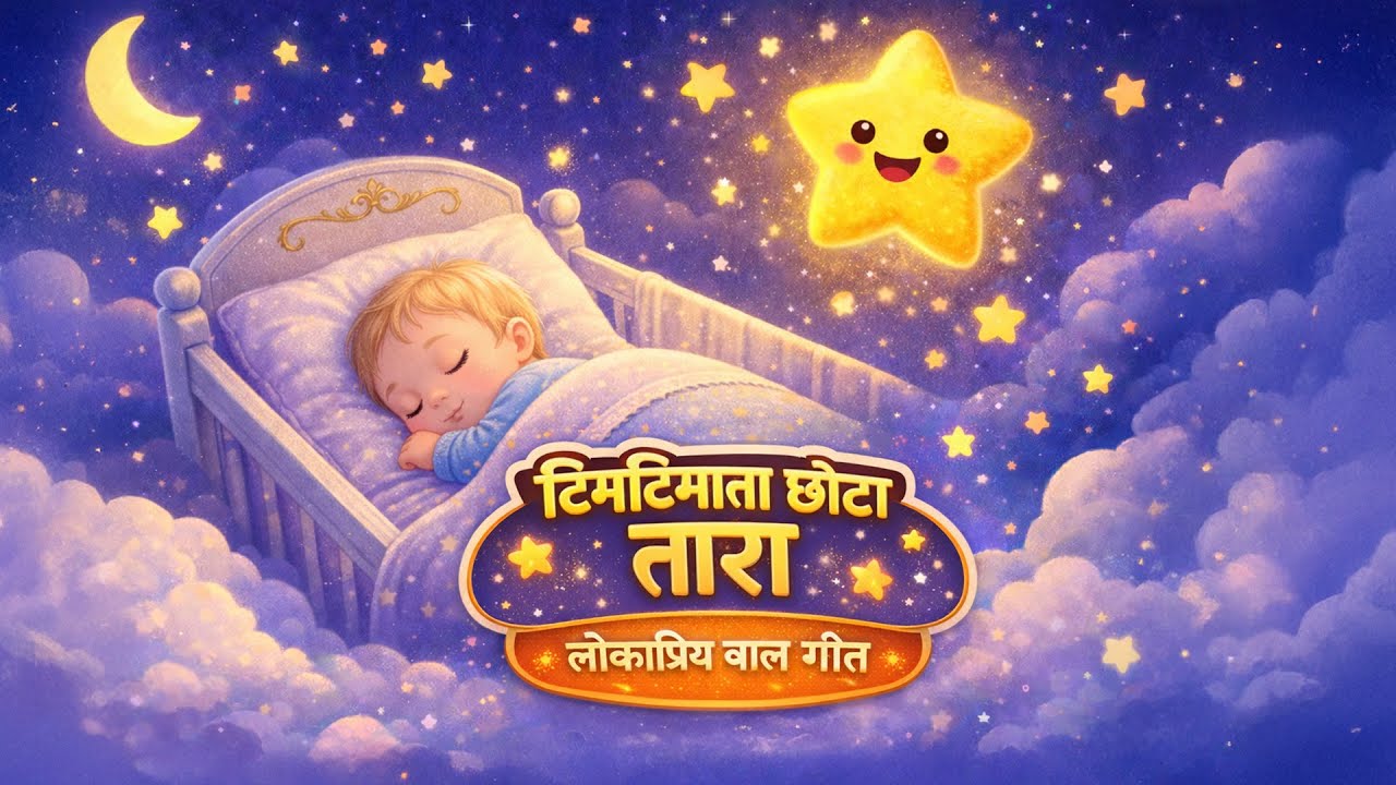 सर्वश्रेष्ठ लोकप्रिय बाल गीत | छोटा तारा ⭐ | लोरी | बार-बार चलाएँ | आराम से सुनें | Little Star