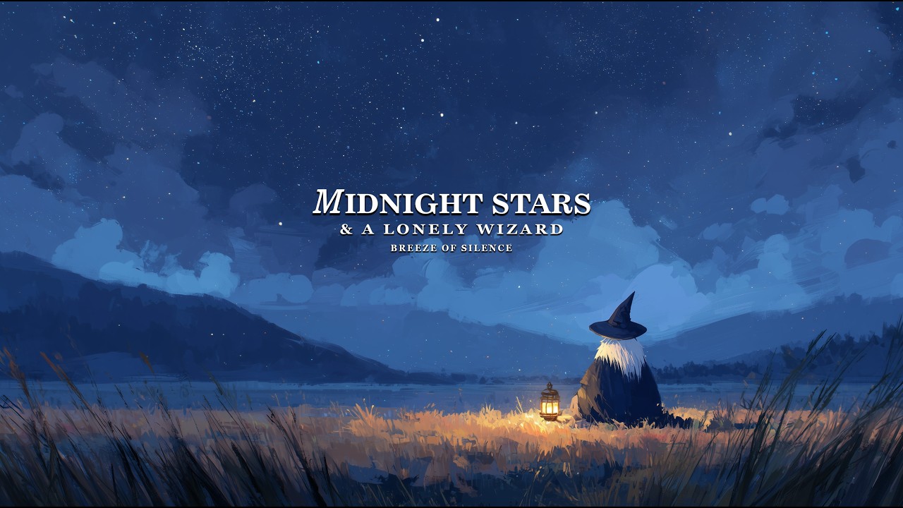 Midnight Stars & a Lonely Wizard | Peaceful Fantasy Ambience