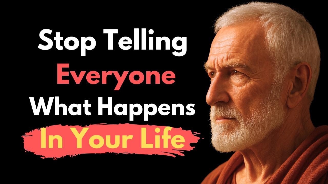 How to STOP TELLING EVERYONE WHAT HAPPENS IN YOUR LIFE | Stoic Philosophy