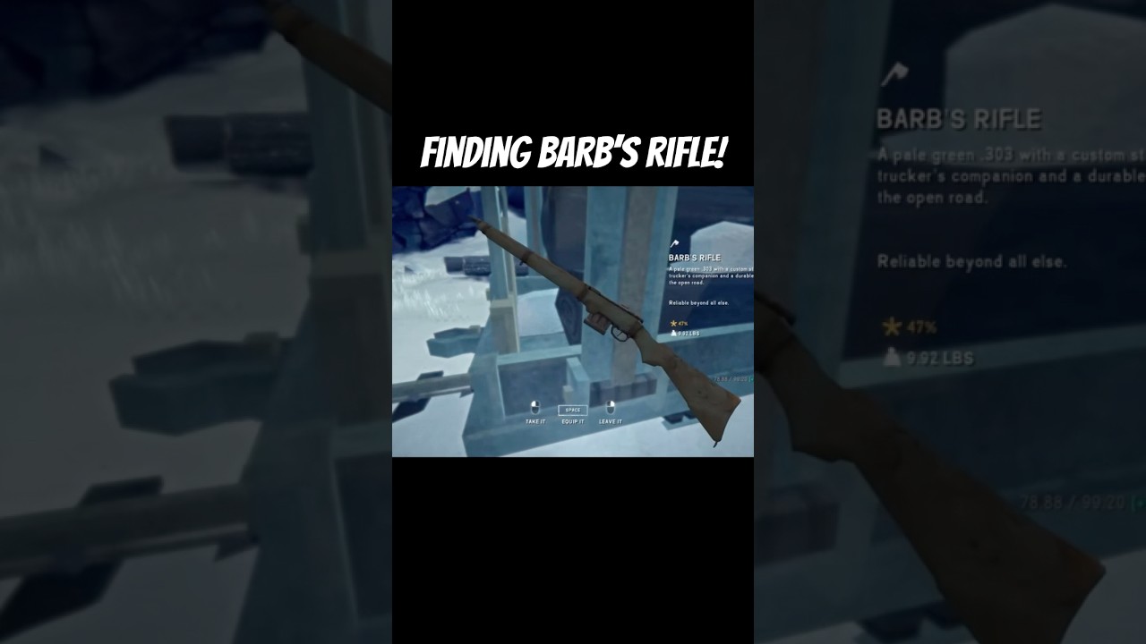 Finding Barb&rsquo;s Rifle! &mdash; THE LONG DARK #survival #nature #gaming #fyp #fypシ #thelongdark #shorts