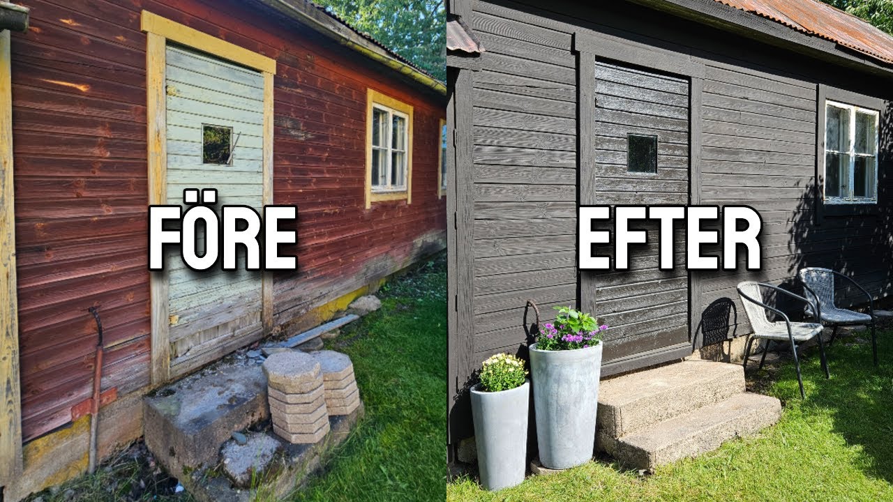 FIXAR KLART VÅRT UTEHUS!