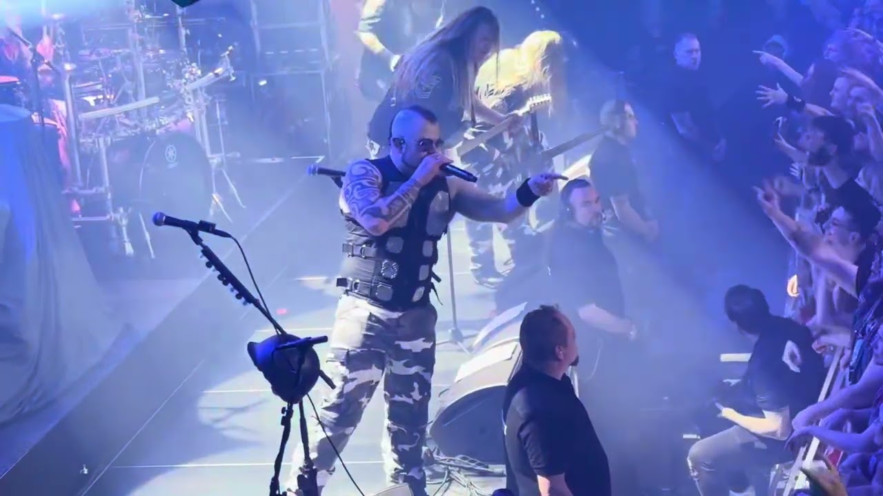 Sabaton Cruise 2023-12-13 Sabaton intro + Ghost Division. Joakim on vocals