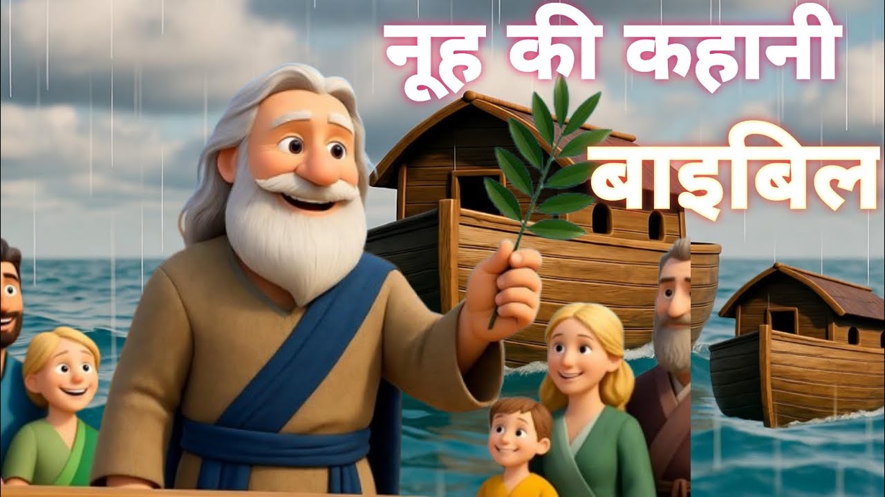 नूह की कहानी🤗 bible ki kahani l cartoon story video #trending #viral 🔯