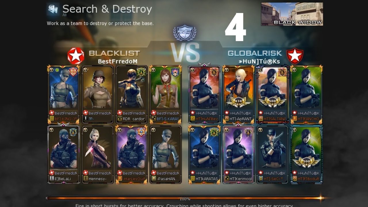 &raquo;HuN]T&uacute;&reg;Ks&trade; VS BestFrredoM Black Widow [CrossFire Clan War] #4