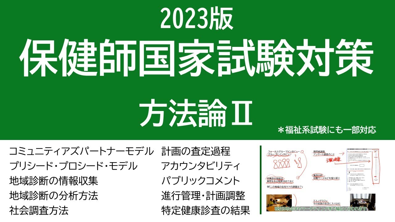 2023保健師国家試験対策・方法論Ⅱ