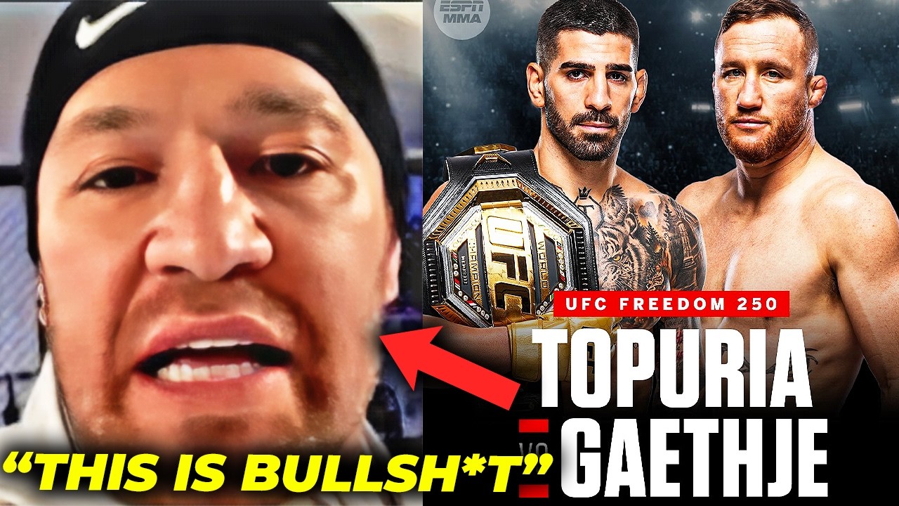 Conor McGregor REACTS to UFC White House Card Announcement (Ilia Topuria vs Justin Gaethje)