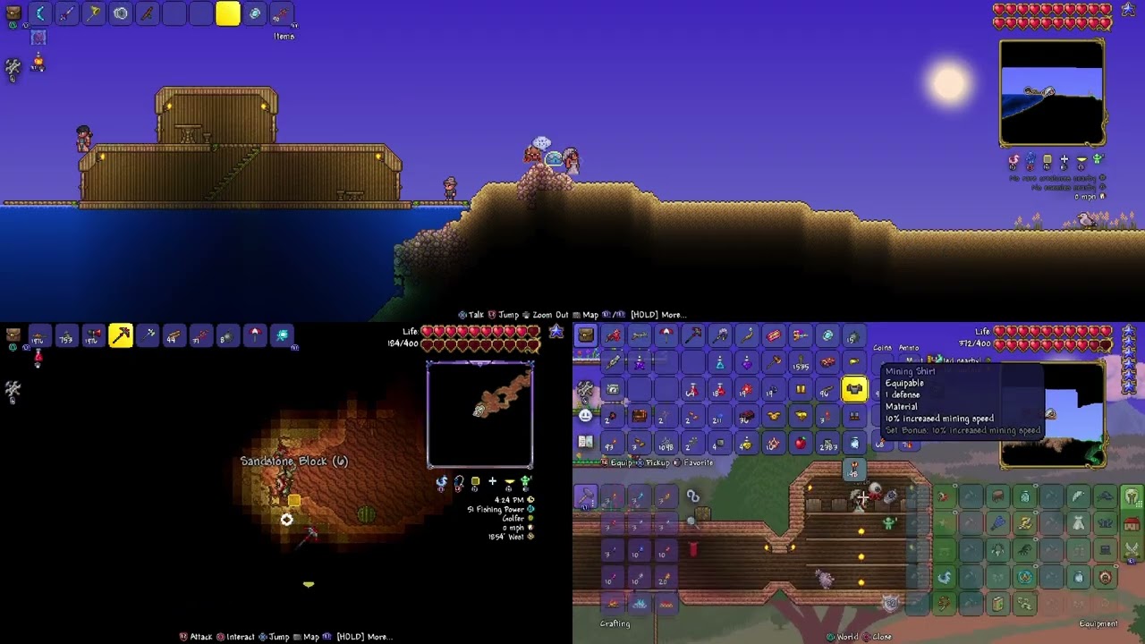 A meteorite landing | Terraria
