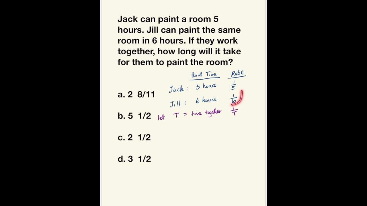 Time Rate Math Problem