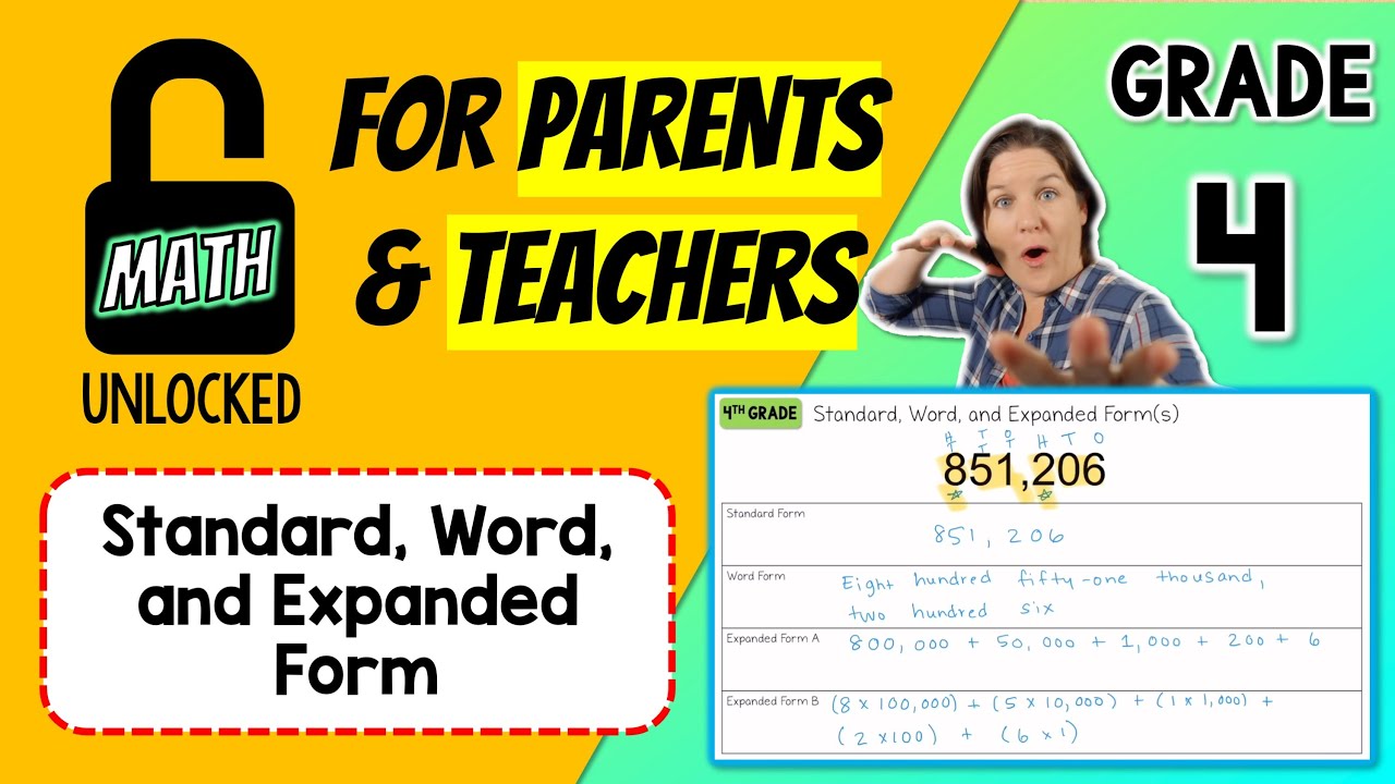 4th | MATH: UNLOCKED | Standard, Word, and Expanded Form