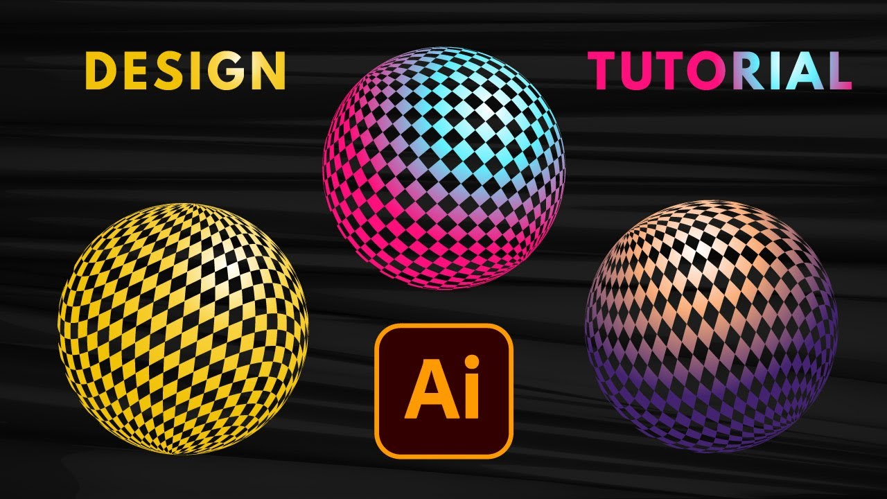 How to Create Square Pattern 3D Balls in Illustrator | Design Tutorial