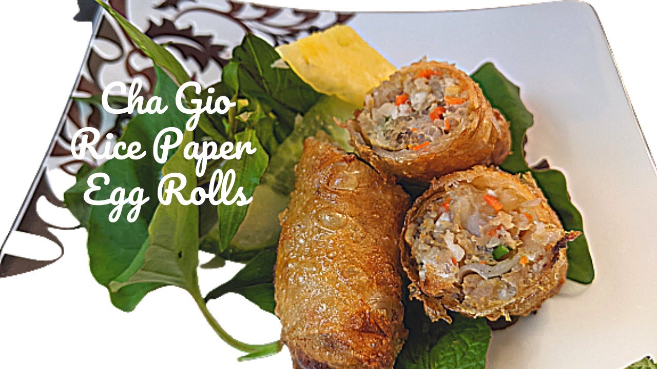 How to make Crispy Golden Rice Paper Egg Rolls (Cha Gio)