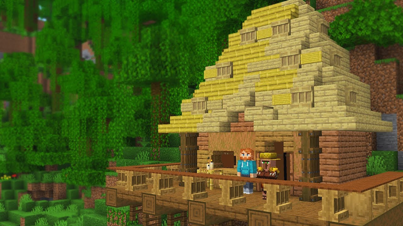 Building a Jungle Village in my Minecraft World