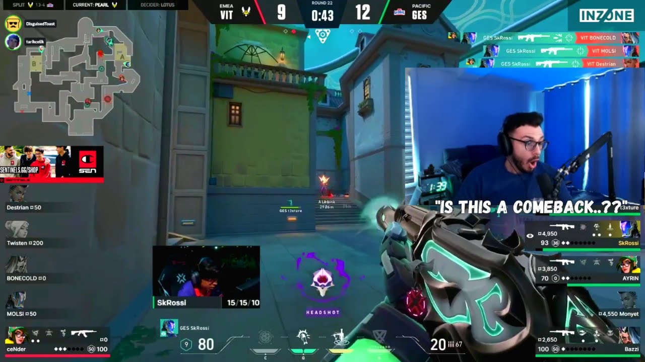SEN Tarik & Disguised Toast React To SkRossi INSANE 4k Vs VITALITY