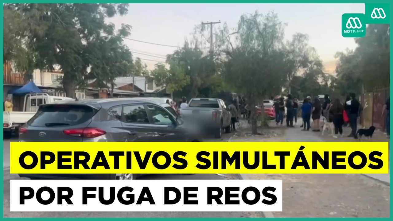 Operativos simultáneos por fuga de reos