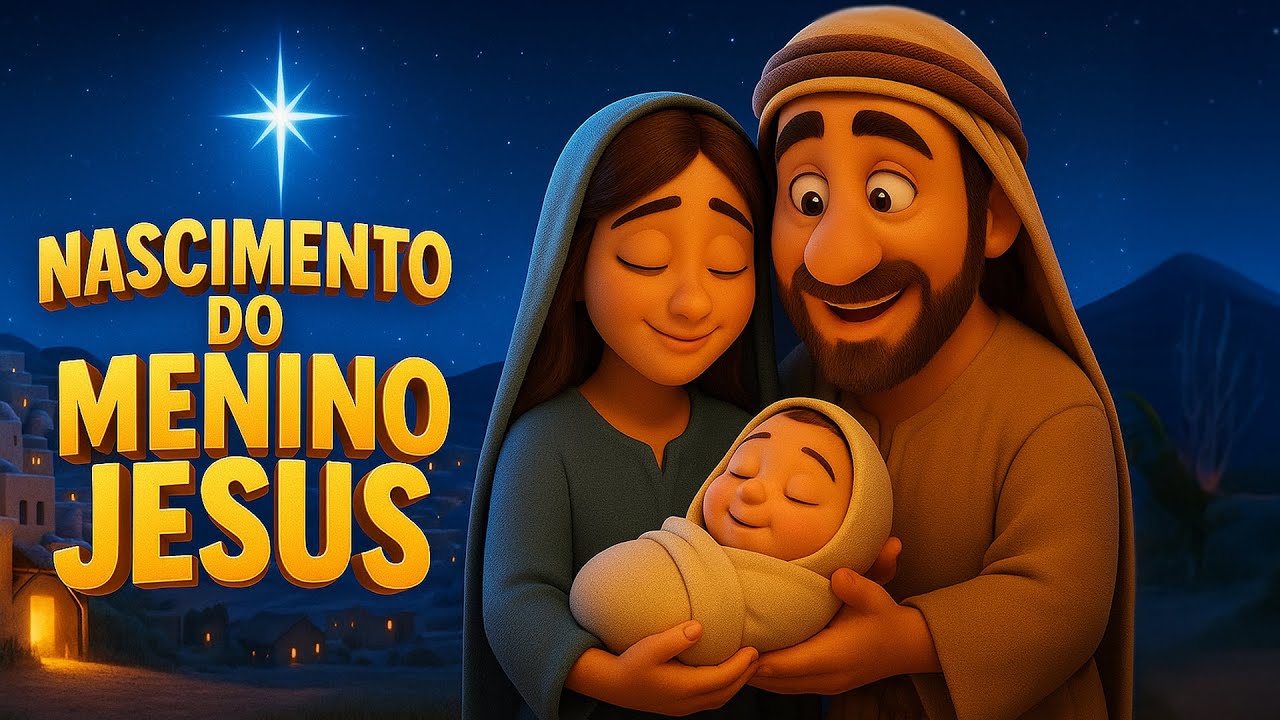 Nascimento do Menino Jesus | Desenho Bíblico (2K)