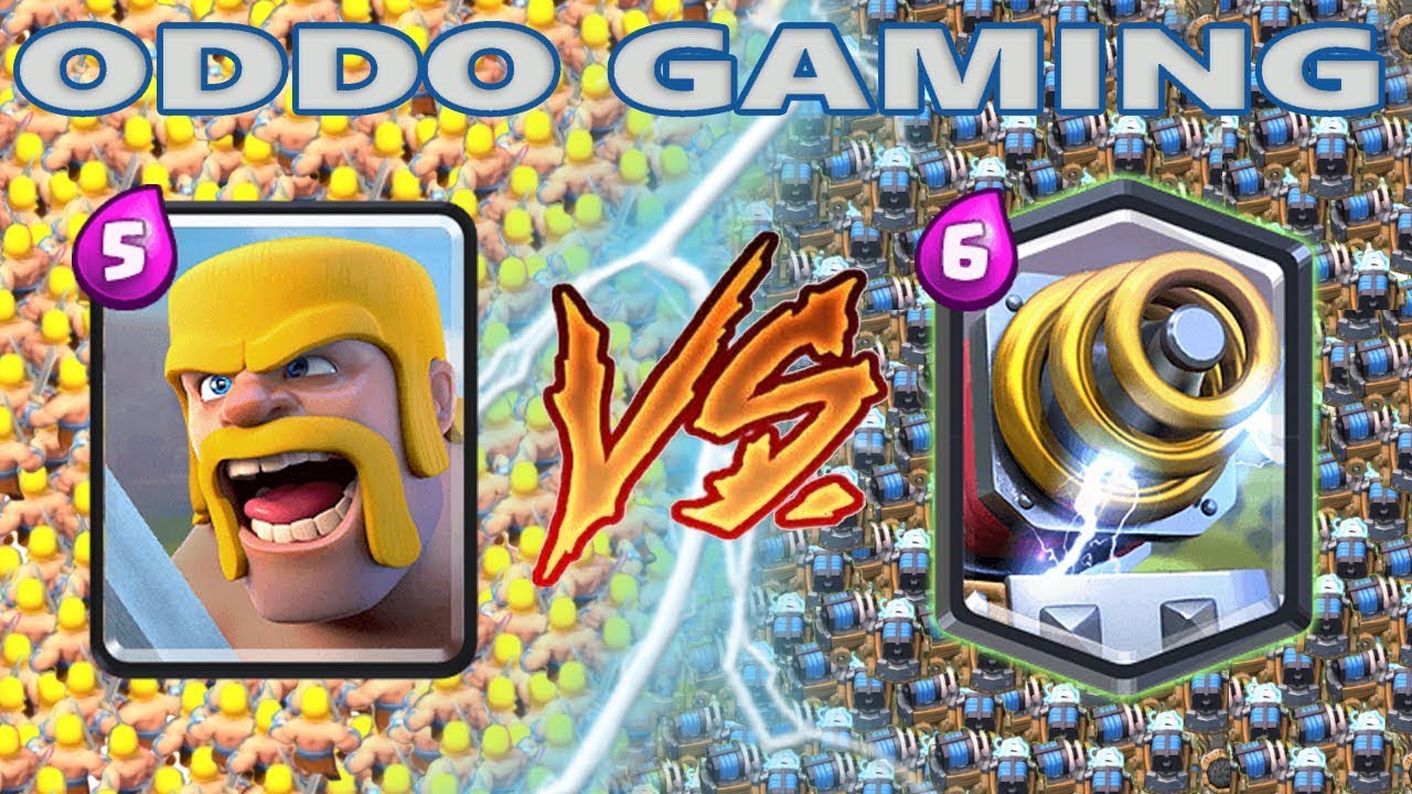 5 BARBARIANS VS SPARKY - CLASH ROYALE BATTLE #36