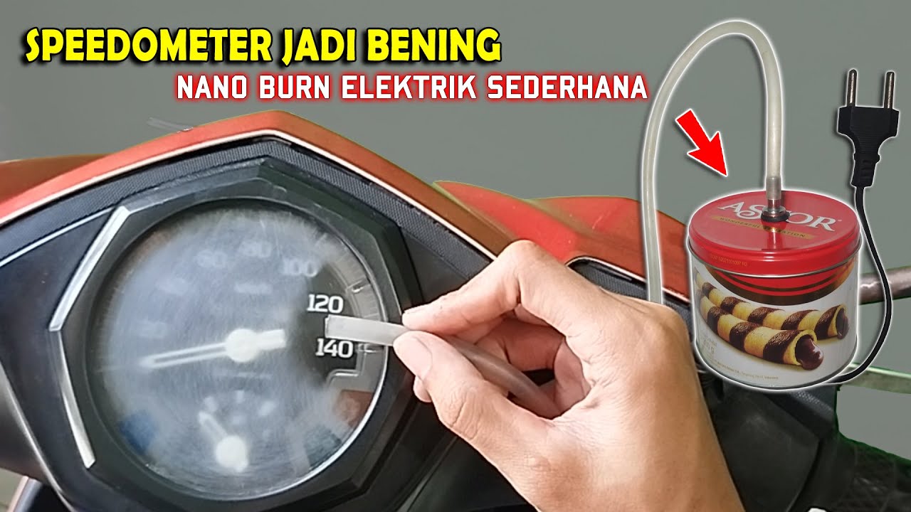 Nano Burn Coating Speedometer | Membuat Kaca Speedometer Bening