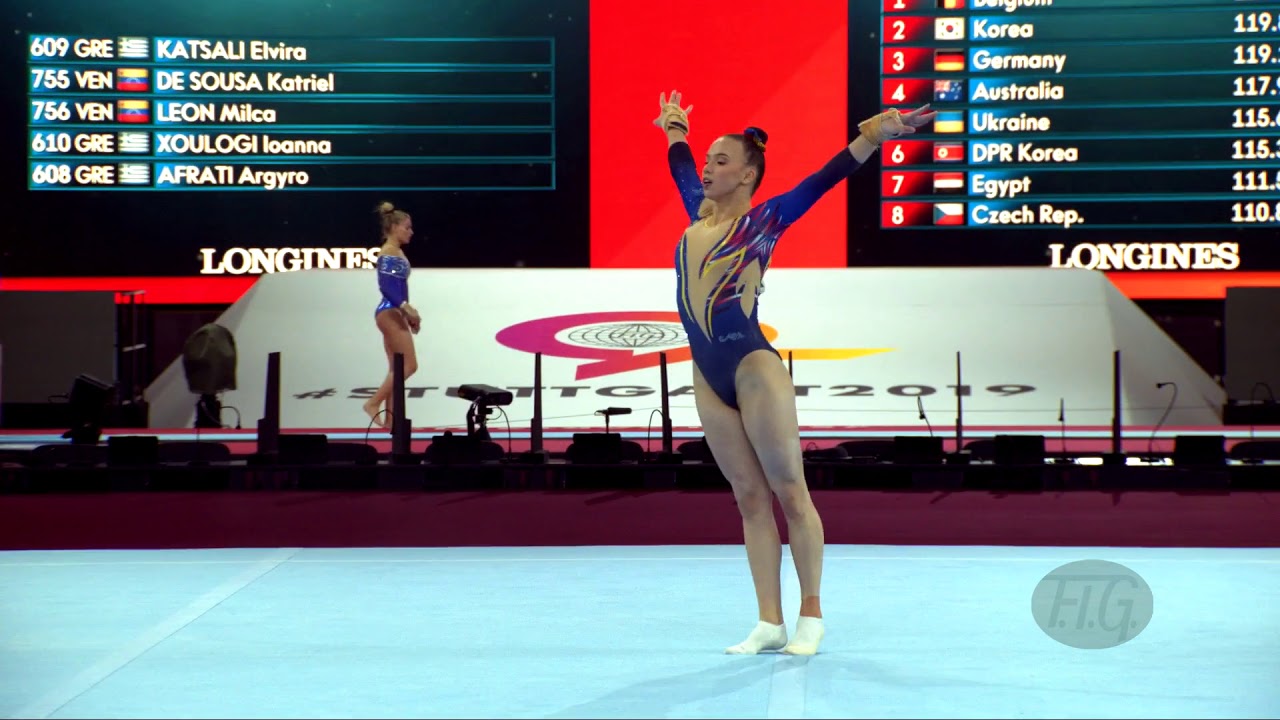 GHICIUC Carmen (ROU) - 2019 Artistic Worlds, Stuttgart (GER) - Qualifications Floor Exercise