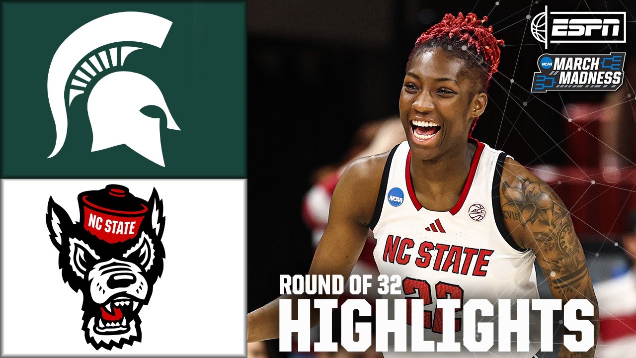 Round of 32: Michigan State vs. NC State | Women’s NCAA Tournament | Full Game Highlights
