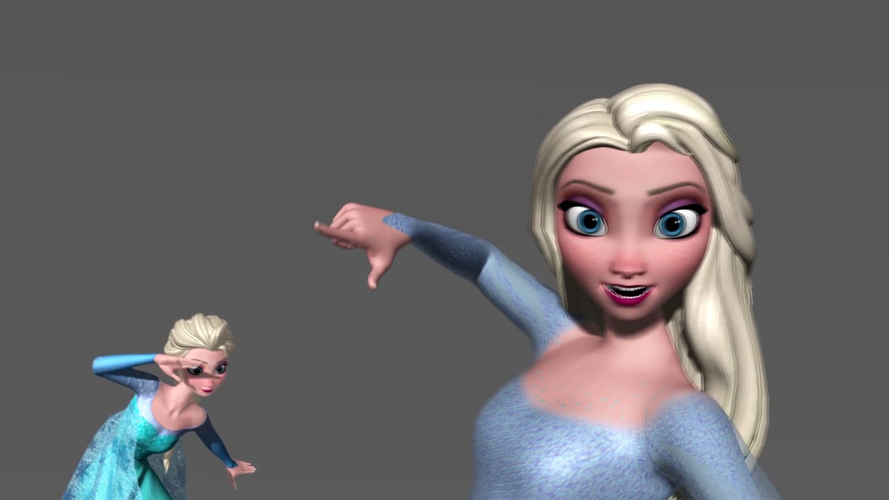 MMD - Ice Elsa and Frozen 2 Elsa + Testing Queen Anna's Cape Physics (Chaos Medley)