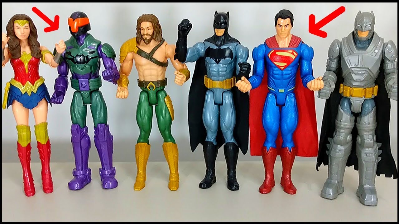 Review Bonecos Batman VS Superman - Batman, Superman, Aquaman, Mulher Maravilha, Lex Luthor