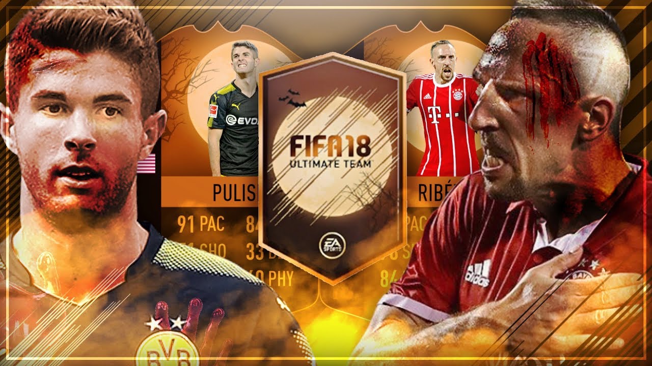 FIFA 18: HALLOWEEN SPECIAL SCREAM RIBERY vs PULISIC PACK AND PLAY DISCARD BATTLE 😱🔥😈 - Ultimate Team
