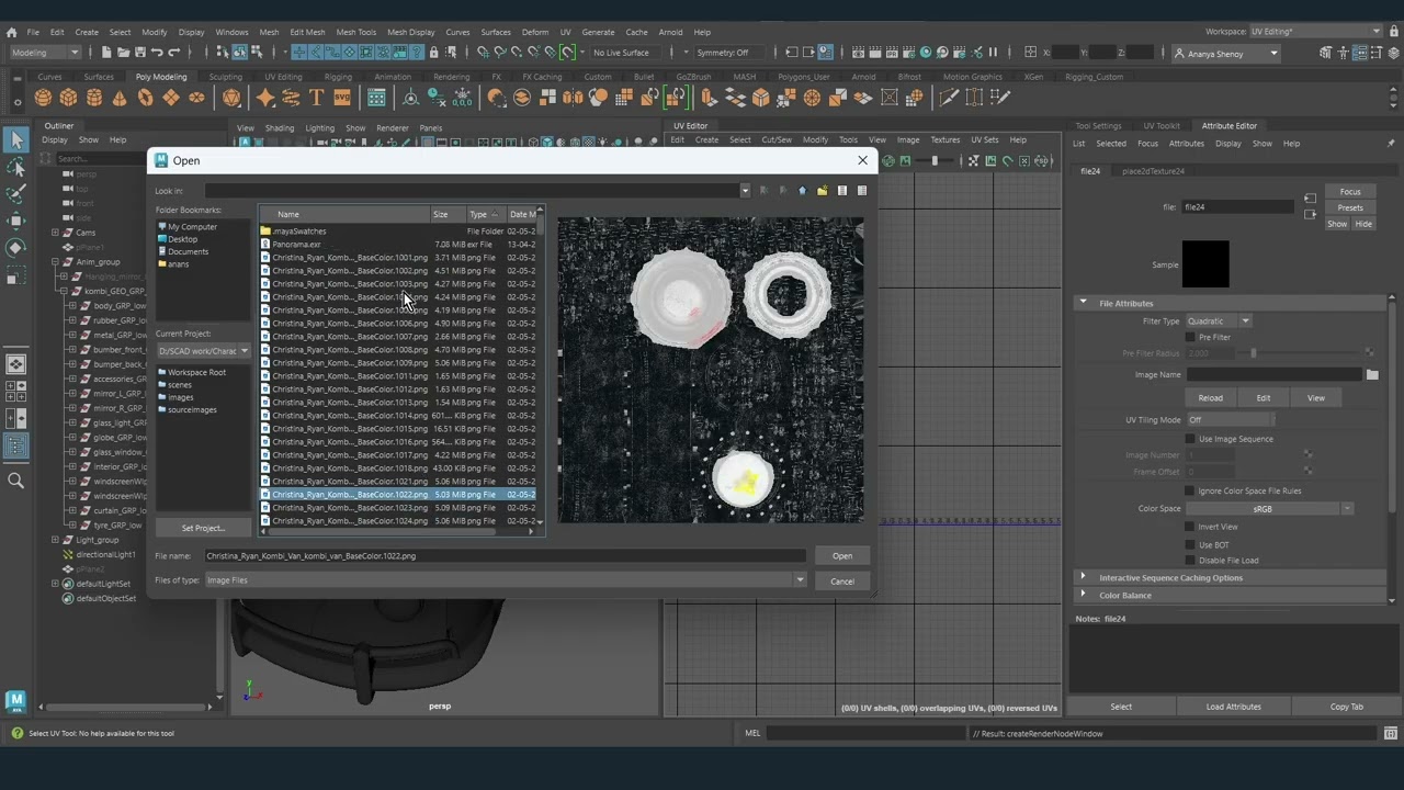 Assigning UDIM Textures in Maya