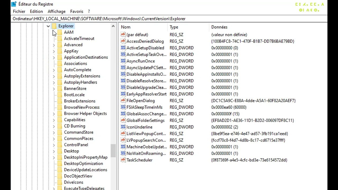 Base de registre - supprimer des programmes du Démarrage Windows