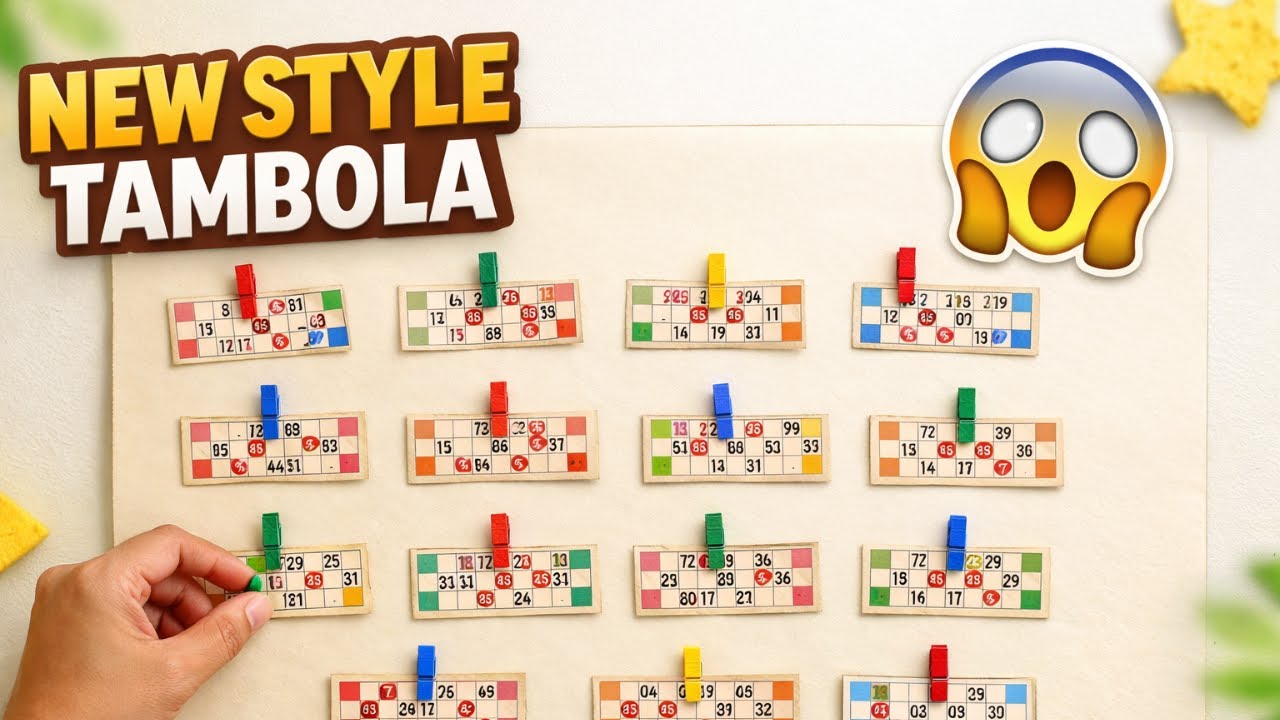 New Style Tambola Game | DIY Chart Paper Housie | Latest Creative Tambola Idea
