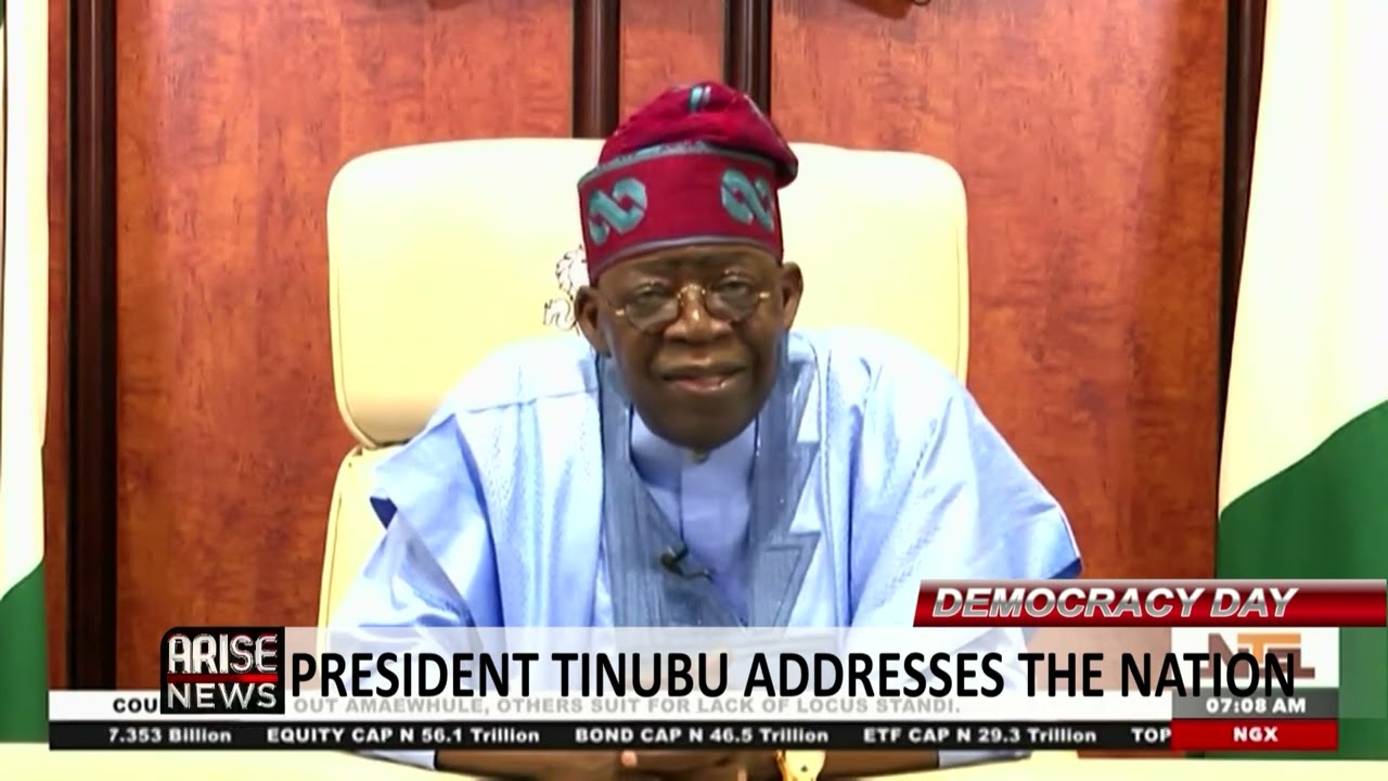 DEMOCRACY DAY: PRESIDENT TINUBU ADDRESSES THE NATION