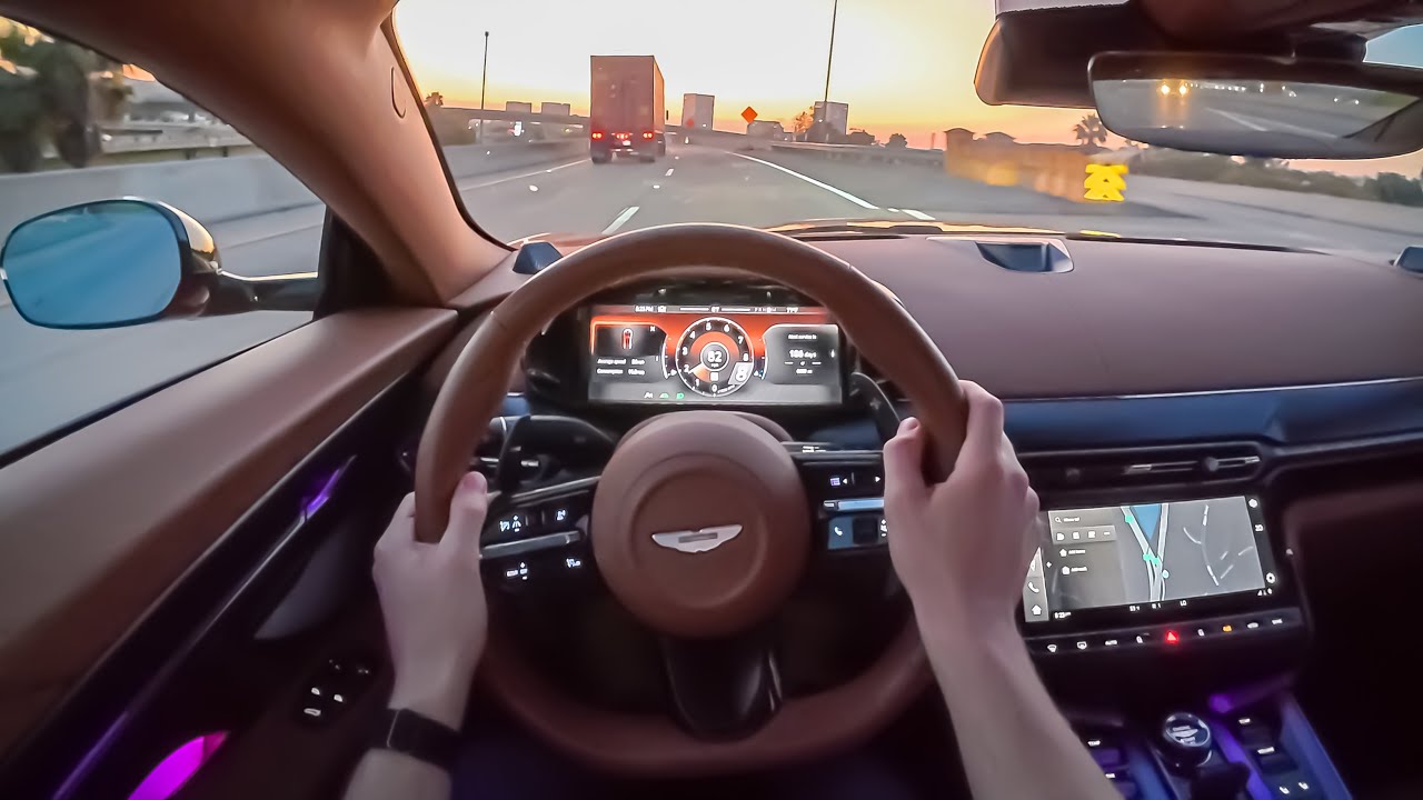 2025 Aston Martin Vanquish - POV Night Drive (Binaural Audio)