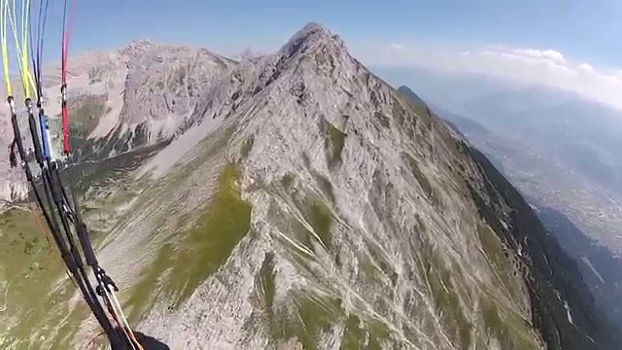 Strong thermal paragliding Innsbruck 13-08-2015