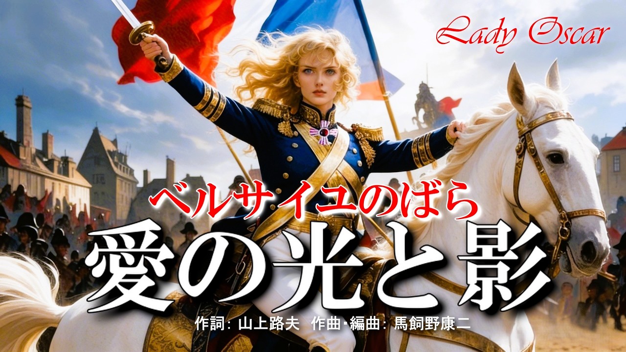 【AI×Cover】AIで実写版🌹ベルサイユのばらED『愛の光と影』歌：Yoshimi   / Lady Oscar/베르사유 장미 / オスカル/ベルばら / 凡爾賽玫瑰 / وردة فرساي