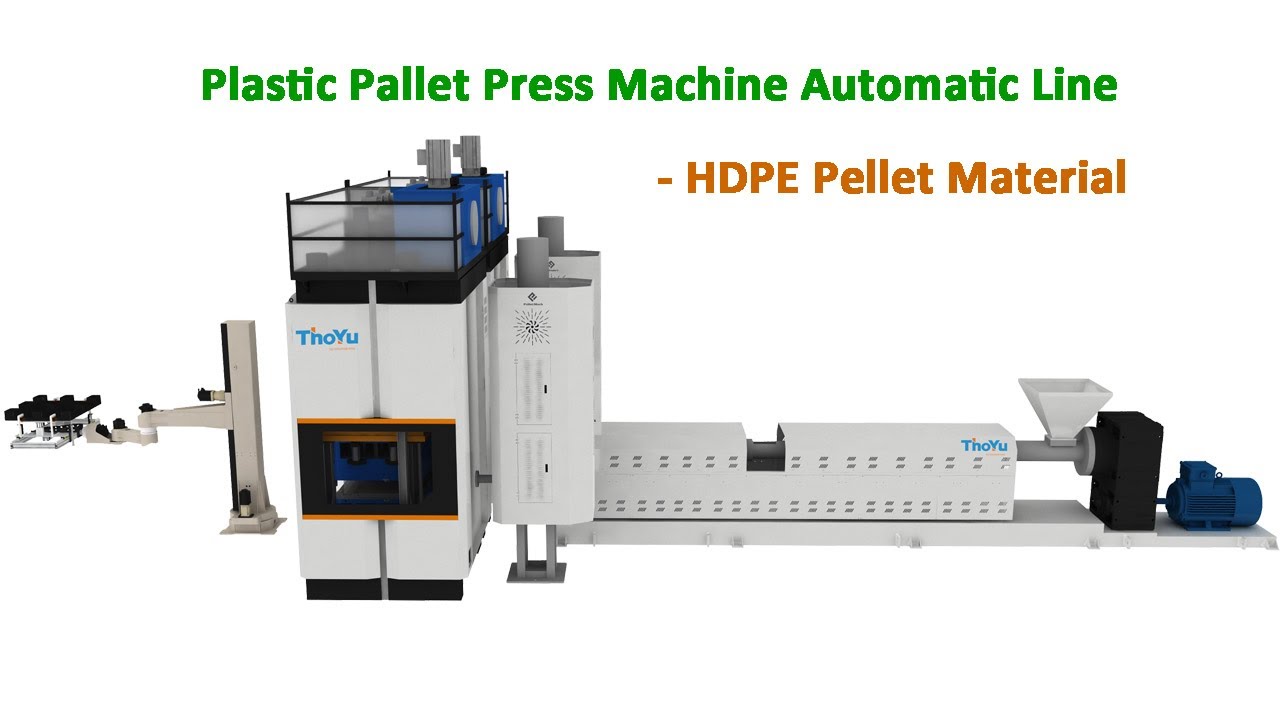 Automatic Compressed HDPE Plastic Pallet Press Machine Production Line / Waste Plastic Recycling