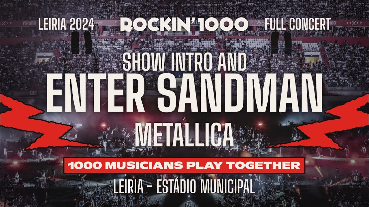 Show intro and Enter Sandman – Metallica, played by 1000 musicians [01/20] FULL SHOW Rockin'1000