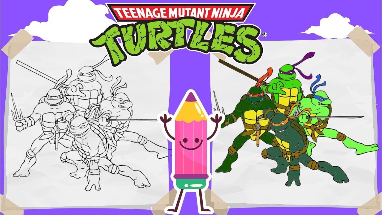 Ninja Turtles Coloring Pages Book