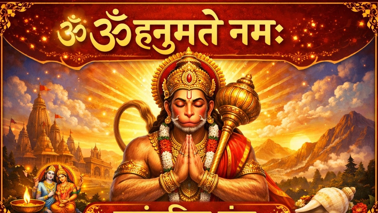 ॐ हनुमते नमः पारंपरिक मंत्र | Hanuman Powerful Mantra