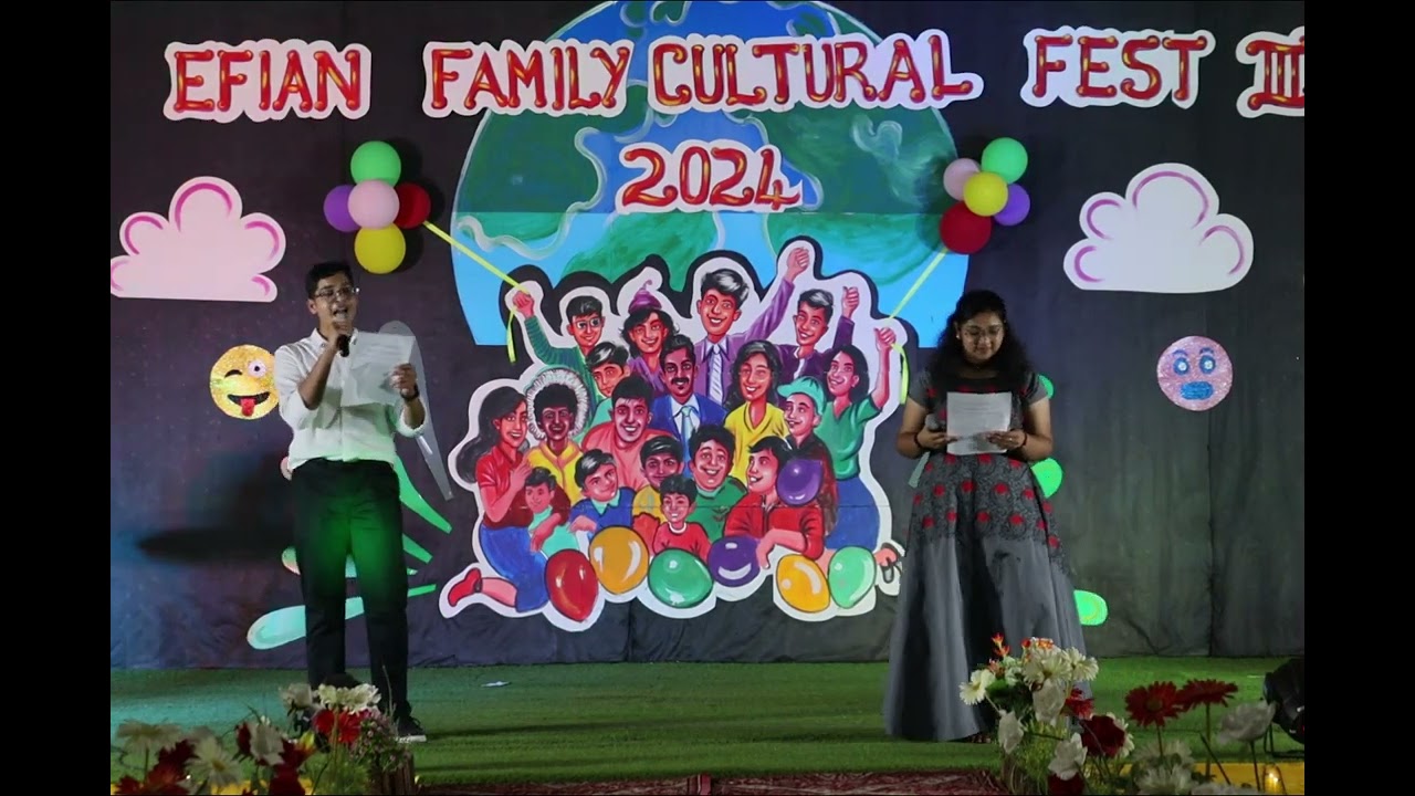 Vote of thanks by Deputy Heads - Matthew/Malavika #EFIAN Family Cultural Fest-3