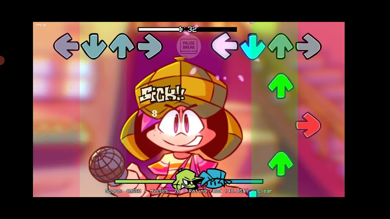 Primeira vez jogando o mod de chaves no friday nigth funkin 