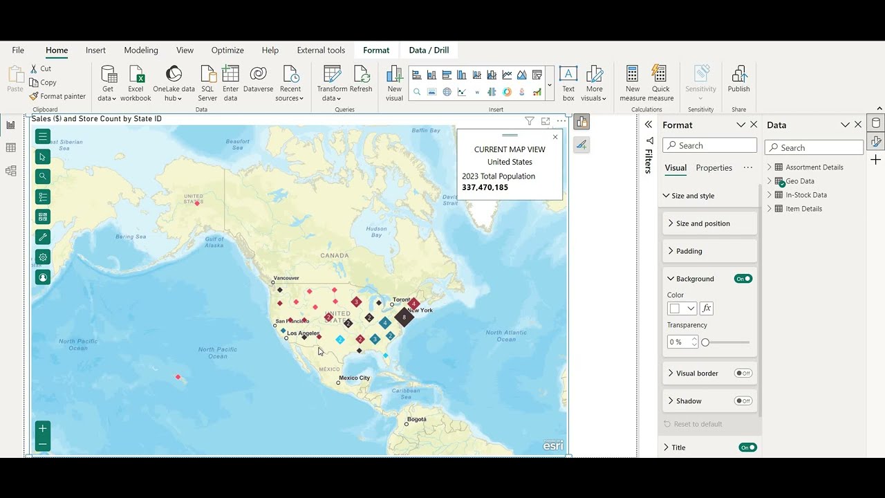 ArcGIS Maps in Power BI بالعربي