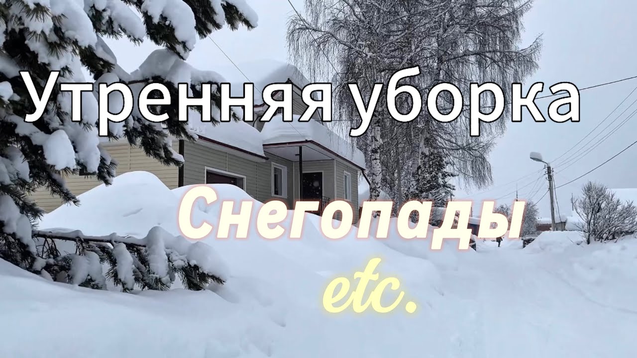 Утренняя уборка. Завалило снегом. УЗИ